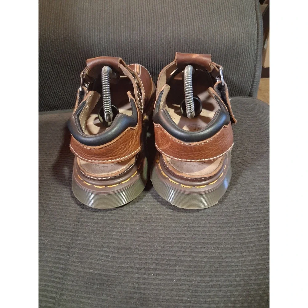 Dr. Martens Mens Brown Leather Fisherman Sandals AirWair 9064 US 11 UK 10